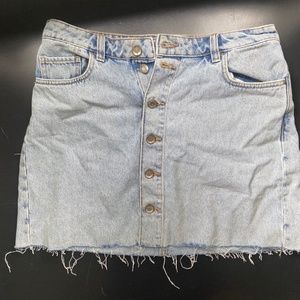Light wash denim skirt Zara USA size M